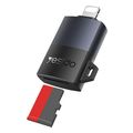 yesido gs38 lightning card reader microsd grey extra photo 1