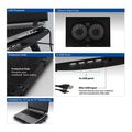 act ac8105 laptop cooling stand up to 17 adjustable height 2 positions 4 port hub extra photo 4