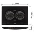 act ac8105 laptop cooling stand up to 17 adjustable height 2 positions 4 port hub extra photo 6