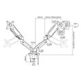 act ac8312 gas spring dual monitor arm office extra photo 3