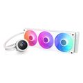nzxt 360 aio liquid cooler kraken plus rgb lcd display white extra photo 1