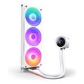 nzxt 360 aio liquid cooler kraken plus rgb lcd display white extra photo 2