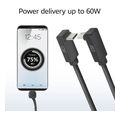 act ac7477 usb 3 10gbps 60w usb type c cable 1 meter angled connectors extra photo 3