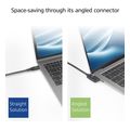 act ac7481 usb 3 10gbps 60w usb type c cable 1 meter l r angled to u d angled connectors extra photo 2