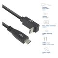 act ac7471 usb 3 10gbps 60w usb type c cable 1 meter straight to u d angled connectors extra photo 1