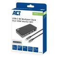 act ac7093 docking station usb c 4k hdmi lan usb c 3x usb a pd extra photo 1