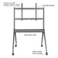 act ac8372 mobile tv stand 50 86 up to 120kg extra photo 2