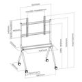 act ac8372 mobile tv stand 50 86 up to 120kg extra photo 8