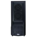 case ms tech x4 crow black with green led fans extra photo 3