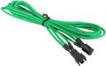 bitfenix 3 pin extension 90cm sleeved green black extra photo 1