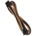 bitfenix 8 pin pcie extension 45cm sleeved gold black extra photo 1