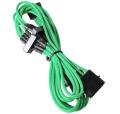 bitfenix molex to 4x sata adapter 20cm sleeved green black extra photo 1