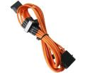 bitfenix molex to 4x sata adapter 20cm sleeved orange black extra photo 1