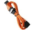 bitfenix molex to 4x sata adapter 20cm sleeved orange black extra photo 1