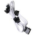 bitfenix molex to 4x sata adapter 20cm sleeved white black extra photo 1