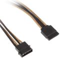 bitfenix molex to sata adapter 45cm sleeved gold black extra photo 1