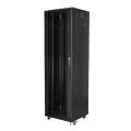 lanberg free standing rack 19 42u 600x600mm demounted flat pack black extra photo 2