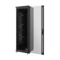 lanberg free standing rack 19 37u 600x600mm demounted flat pack black with glass door extra photo 1