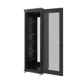lanberg free standing rack 19 37u 600x600mm demounted flat pack black with perforated door extra photo 1