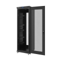 lanberg free standing rack 19 37u 600x600mm demounted flat pack black with perforated door lcd extra photo 1