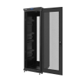 lanberg free standing rack 19 37u 600x800mm demounted flat pack black with perforated door lcd extra photo 1
