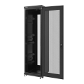 lanberg free standing rack 19 42u 600x600mm demounted flat pack black with perforated door extra photo 1