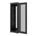 lanberg free standing rack 19 42u 600x600mm demounted flat pack black with perforated door lcd extra photo 1