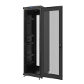 lanberg free standing rack 19 42u 600x800mm demounted flat pack black with perforated door lcd extra photo 1
