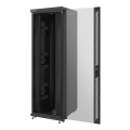 lanberg free standing rack 19 42u 800x1000mm demounted flat pack black with glass door extra photo 2