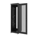 lanberg free standing rack 19 42u 800x1000mm demounted flat pack black with perforated door extra photo 1