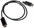 lanberg cable displayportm hdmi 1m black extra photo 1