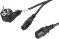 lanberg cable power cord cee 42923 2xiec 320 c13 2m vde black extra photo 1