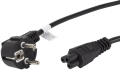 lanberg cable power cord laptop miki iec 320 c5 18m vde black extra photo 1