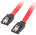 lanberg cable sata iii 6gb s 1m metal clips extra photo 1