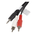 lanberg cable stereo mini jack m 2x chinchm 10m extra photo 1