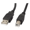 lanberg cable usb 20 am bm ferrite black 18m extra photo 1