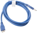 lanberg cable usb 20 a plug micro 5pm blue 18m extra photo 1