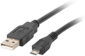 lanberg cable usb 20 micro am mbm5p black 18m extra photo 1