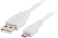 lanberg cable usb 20 micro am mbm5p white 18m extra photo 1