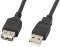 lanberg extension cable usb 20 am af black 5m extra photo 1