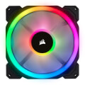 corsair ll140 rgb 140mm dual light loop rgb led pwm fan dual pack with lighting node pro extra photo 1