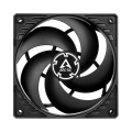 arctic p12 pwm fan 120mm black black extra photo 1