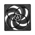 arctic p12 pwm pst fan 120mm black transparent extra photo 1