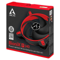 arctic bionix p140 gaming fan with pwm pst 140mm red extra photo 5