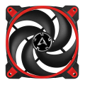 arctic bionix p120 pressure optimised 120mm gaming fan with pwm pst red extra photo 2