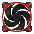 arctic bionix p120 pressure optimised 120mm gaming fan with pwm pst red extra photo 4