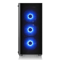 case thermaltake v200 tempered glass rgb edition mid tower chassis black extra photo 1