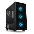 case thermaltake versa j23 tempered glass rgb edition mid tower chassis black extra photo 3