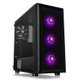 case thermaltake versa j23 tempered glass rgb edition mid tower chassis black extra photo 5