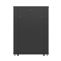 lanberg free standing rack 19 27u 800x1000mm demounted flat pack black with perforated door lcd extra photo 2